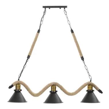 Lampa wisząca CUP/ROPE 3-punktowa 84x20x88 cm
